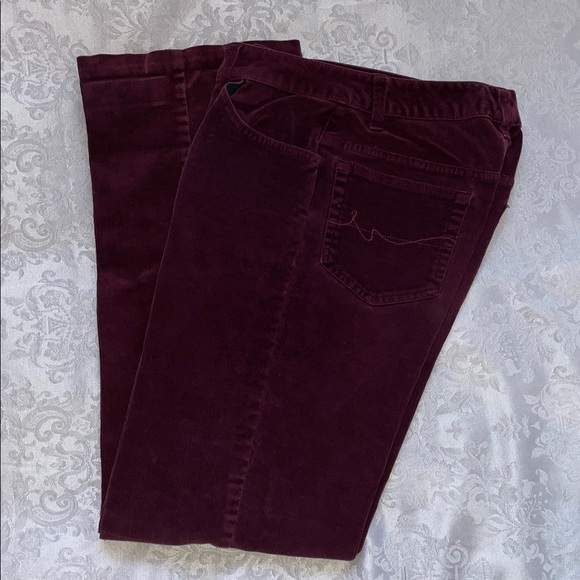 St. John's Bay Denim - St. John's Bay Women's Dark Red Straight Leg Jeans